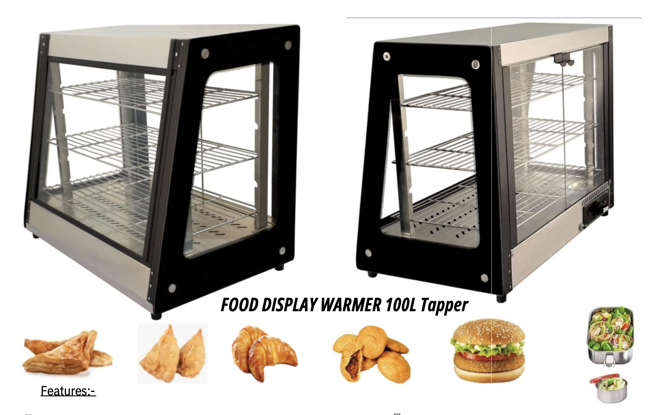 FDW 100L T  Tapper Food Display Warmer